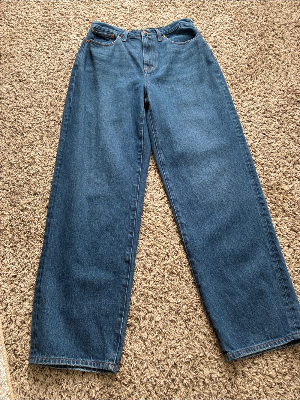 Madewell Baggy Straight Jeans Women’s SZ 29 Blue Denim Excellent Condition